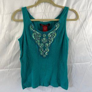 American Exchange Size Juniors Med sequin tank top.